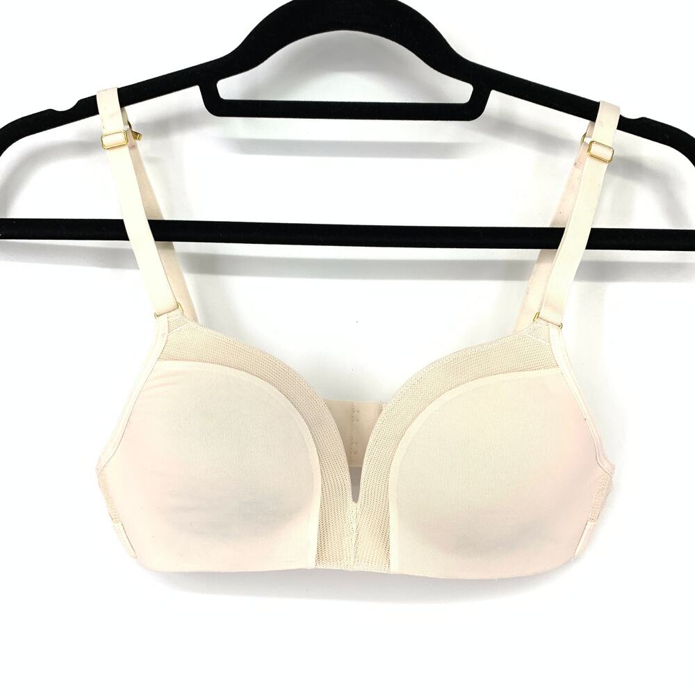LIVELY Women's 32A Soft Lightly Padded Full Cup T-Shirt Bra Ivory